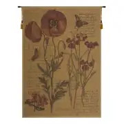 Flanders Poppies III Belgian Wall Tapestry