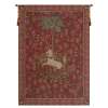 Licorne Captive Rouge French Medieval Unicorn Woven Tapestry Wallhanging NEW