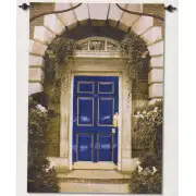 Blue Door Wall Tapestry