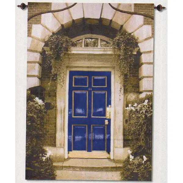 Blue Door Wall Tapestry