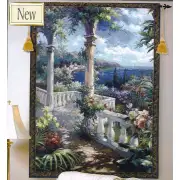 Seaside Terrace Wall Tapestry