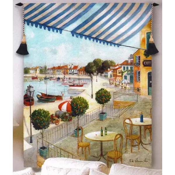 Le Port II Fine Art Tapestry