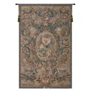 Feu Belgian Tapestry Wall Hanging - 71 in. x 115 in. Cotton/Viscose/Polyester by Charlotte Home Furnishings