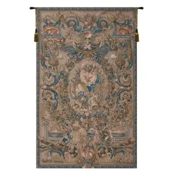 Feu Belgian Tapestry Wall Hanging - 71 in. x 115 in. Cotton/Viscose/Polyester by Charlotte Home Furnishings