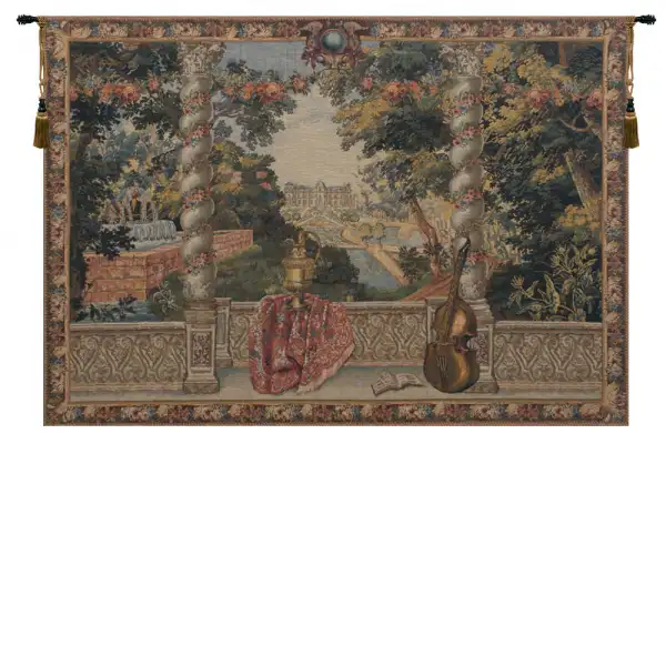Domaine D'Enghien Belgian Tapestry Wall Hanging - 74 in. x 50 in. Cotton/Viscose/Polyester by Charlotte Home Furnishings