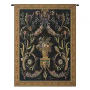 Birds Black Belgian Tapestry Wall Hanging - 46 in. x 62 in. Cotton/Viscose/Polyester by Charlotte Home Furnishings