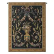 Birds Black Belgian Tapestry Wall Hanging