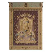 Napolean Burgundy Belgian Tapestry Wall Hanging