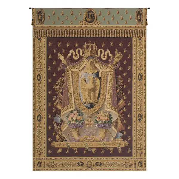 Napolean Burgundy Belgian Wall Tapestry