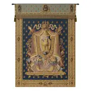 Napolean Dark Blue Belgian Tapestry Wall Hanging