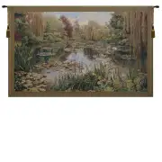 Monet Horizontal Belgian Tapestry Wall Hanging - 136 in. x 80 in. Cotton/Viscose/Polyester by Claude Monet