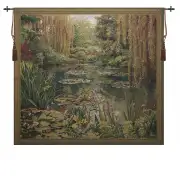 Monet's Garden 3 Large with Border Flanders Tapestry Wall Hanging