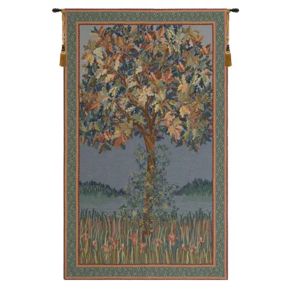 Tree Of Life Flanders Belgian Tapestry Wall Hanging - 32 in. x 51 in. Cotton/Viscose/Polyester by William Morris