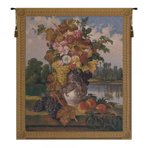 Reflections Medium Belgian Tapestry Wall Hanging - 38 in. x 44 in. cottonamppolyester by Charlotte Home Furnishings