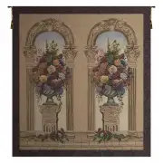 Floral Arch Duo Belgian Tapestry Wall Hanging - 61 in. x 66 in. Cotton/Viscose/Polyester by Charlotte Home Furnishings