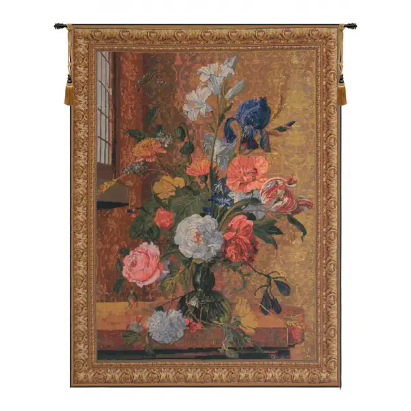 Summer Flowers Belgian Tapestry Wall Hanging