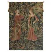 Promenade Left Panel Belgian Tapestry Wall Hanging - 40 in. x 57 in. Cotton/Viscose/Polyester by Pieter van Aeist