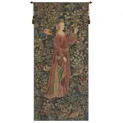 Promenade I Left Panel Belgian Tapestry Wall Hanging - 26 in. x 58 in. Cotton/Viscose/Polyester by Pieter van Aeist