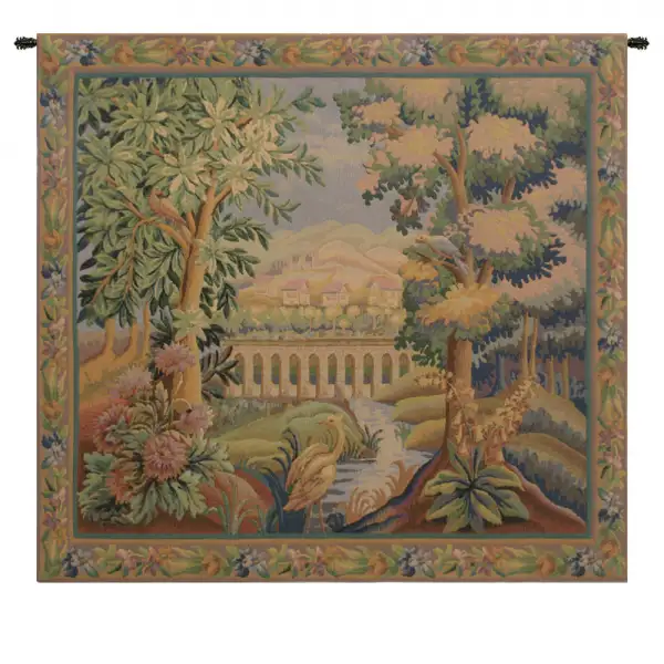 Bridge With Bird I Belgian Wall Tapestry