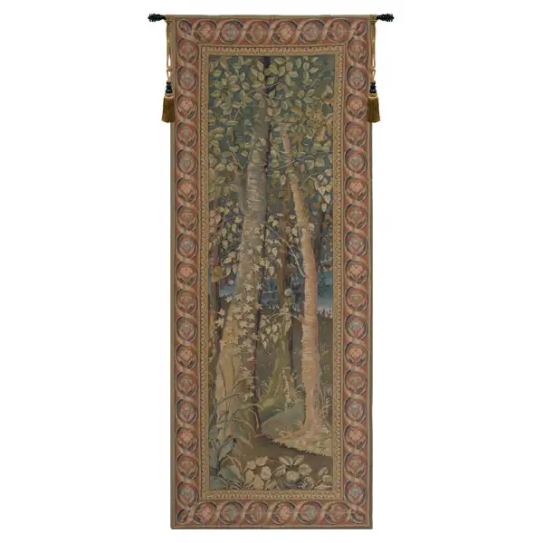 Wooden Hills Belgian Tapestry Wall Hanging - 26 in. x 65 in. Cotton/Viscose/Polyester by Michiel Coxcie