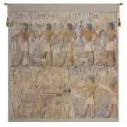 Saqqarah Beige Carre Belgian Wall Tapestry