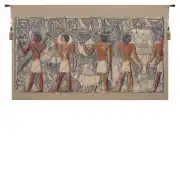 Saqqarah Blue Part I Belgian Wall Tapestry