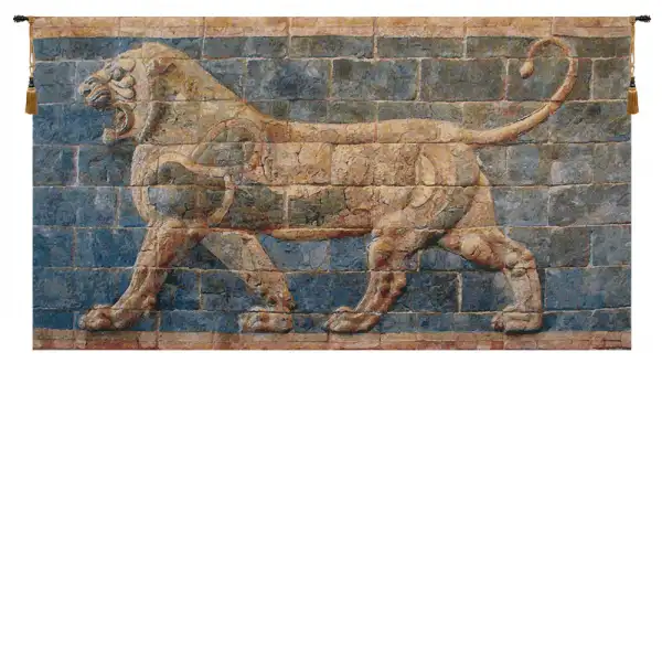 Lion II Darius Belgian Tapestry Wall Hanging - 56 in. x 32 in. Cotton/Wool/Polyester by Charlotte Home Furnishings
