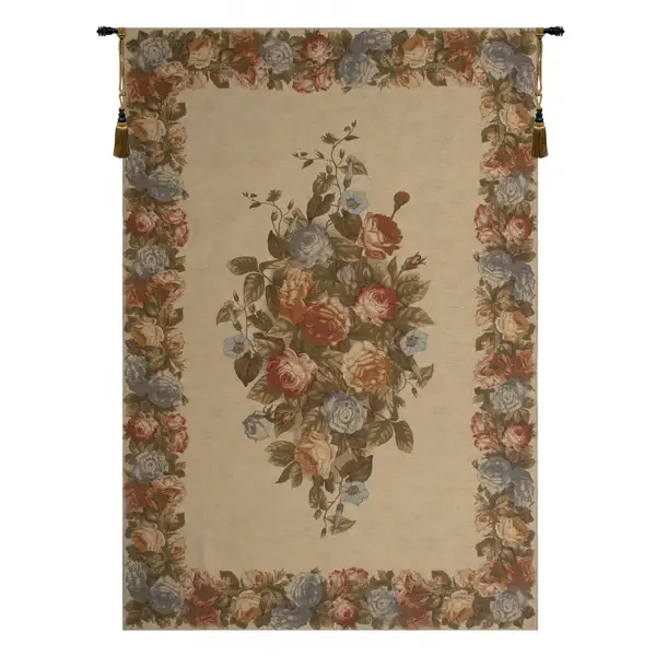 Floral Motif Belgian Wall Tapestry