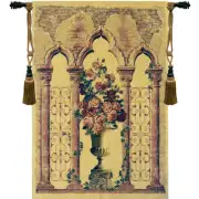 Floral Urn with Columns Belgian Tapestry