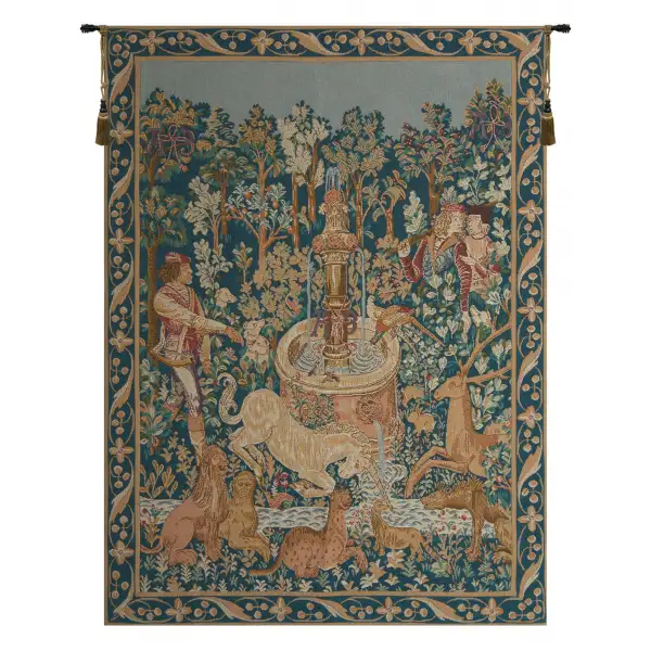 Licorne A La Fontaine French Wall Tapestry