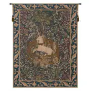 Licorne Captive European Tapestry Wall hanging