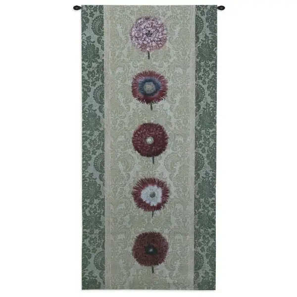 Floating Botanicals Damask Tapestry Wall Hanging