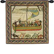 Duke William's Ship With Border French Tapestry