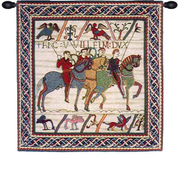 Duke William Departs with Border French Tapestry