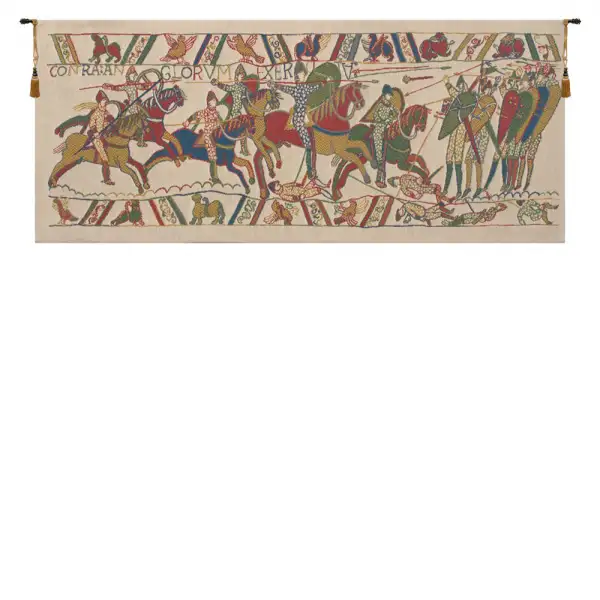 Bayeux The Battle Belgian Tapestry Wall Hanging - 57 in. x 27 in. Cotton/Viscose/Polyester by Charlotte Home Furnishings