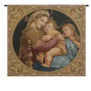 Madonna Della Seggiola Italian Tapestry Wall Hanging