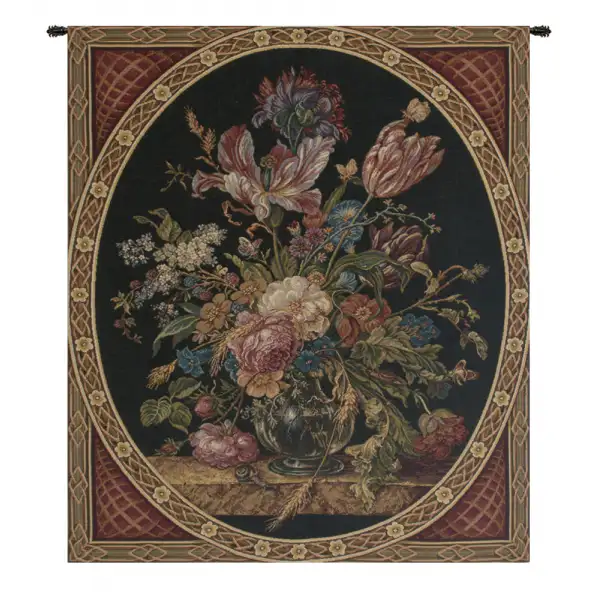 Flower Bouquet Italian Tapestry Wall Hanging
