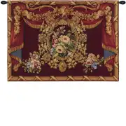 Medaillon Floral Bordure French Tapestry Wall Hanging