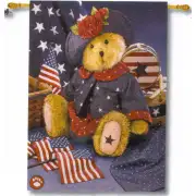 Americana Bear Wall Tapestry