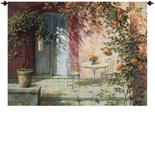 Patio Entrance Fine Art Tapestry