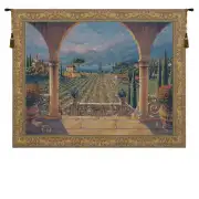 Lakeside Vineyard Belgian Wall Tapestry