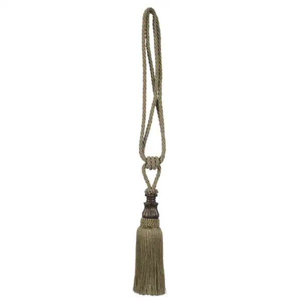 Elegance Sage Tapestry  Decorative Tassels