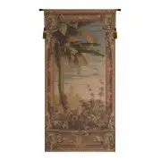 La Recolte Des Ananas Basket Door French Wall Tapestry - 28 in. x 58 in. CottonWool by Charlotte Home Furnishings