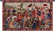 Marche Au Vin I French Wall Tapestry - 38 in. x 25 in. Cotton/Viscose/Polyester by Charlotte Home Furnishings