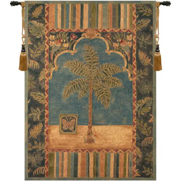 Brocade Palm Fine Art Tapestry