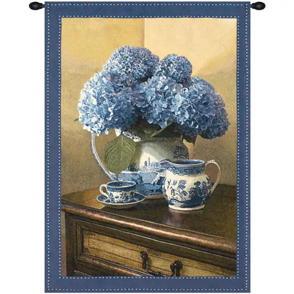 Blue Willow Large Wall Tapestry