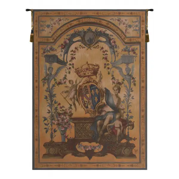 Dame Au Blason French Wall Tapestry - 44 in. x 58 in. Wool/cotton/others by Charlotte Home Furnishings