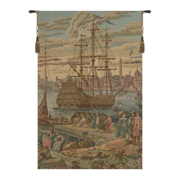 The Galleon Italian Tapestry Wall Hanging