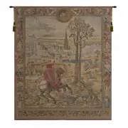 Maximilien Belgian Tapestry Wall Hanging - 48 in. x 54 in. Acrylic/Viscous/Wool/Cotton by Bernard Van Orley