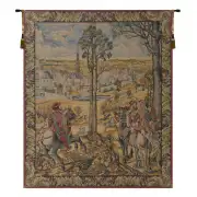 Old Brussels Flanders Vertical Belgian Wall Tapestry